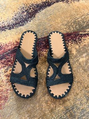 Carrie Forbes Raffia sandals Sz 39